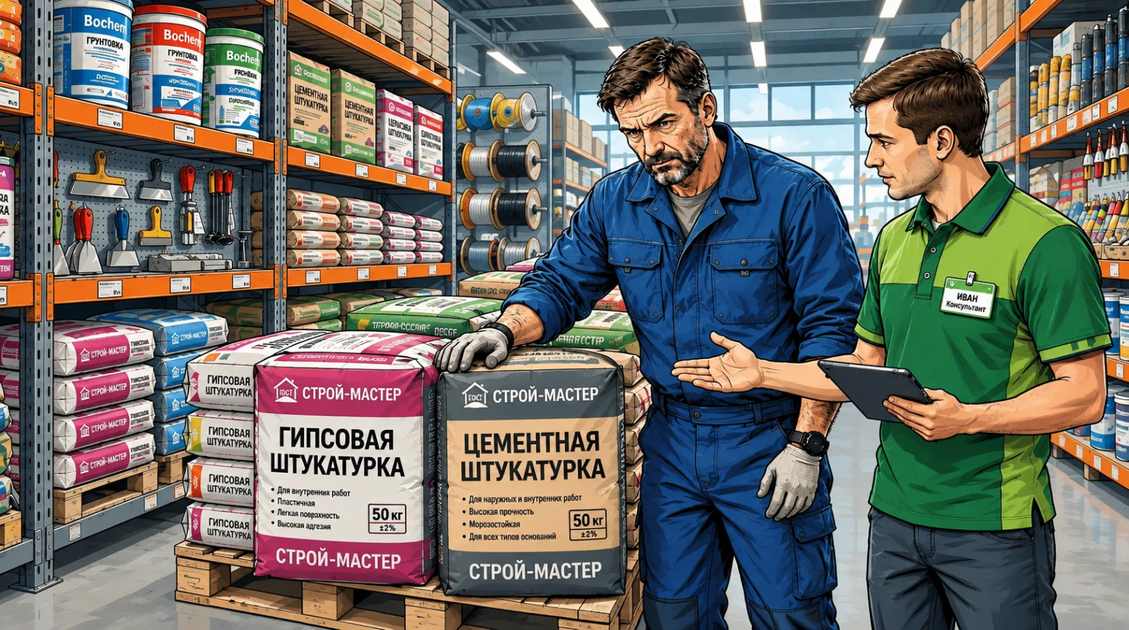Какая штукатурка лучше гипсовая или цементная: как выбрать под стену и помещение